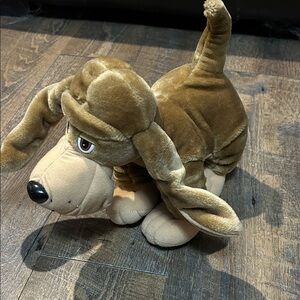 Tonka Brown and Tan Plush Toy Vintage 1990 Pooch Patrol Brown Plush Puppy Dog